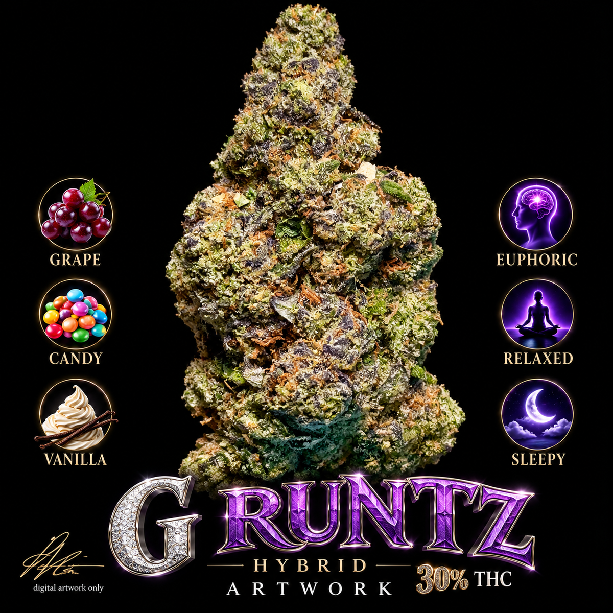 G Runtz indica artwork
