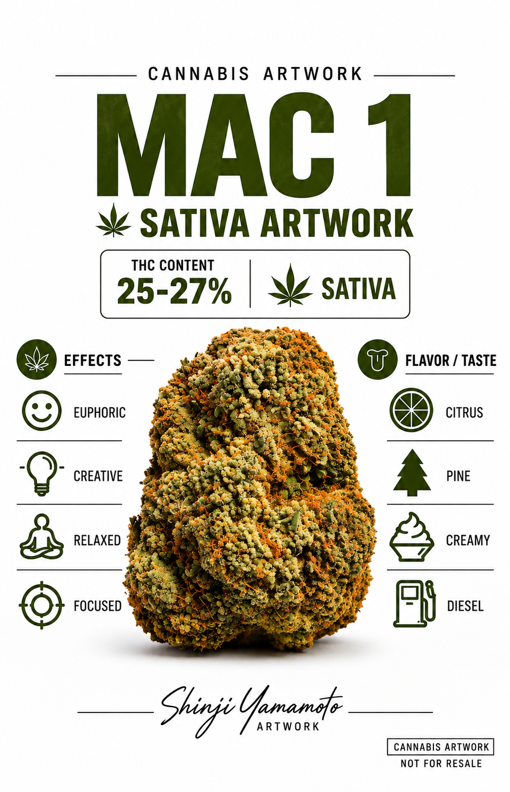 MAC 1 cannabis artwork