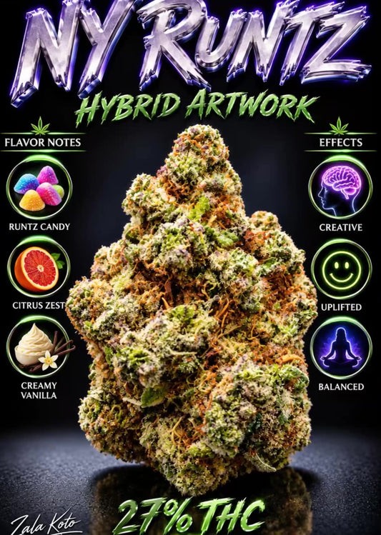 New York Runtz sativa hybrid artwork